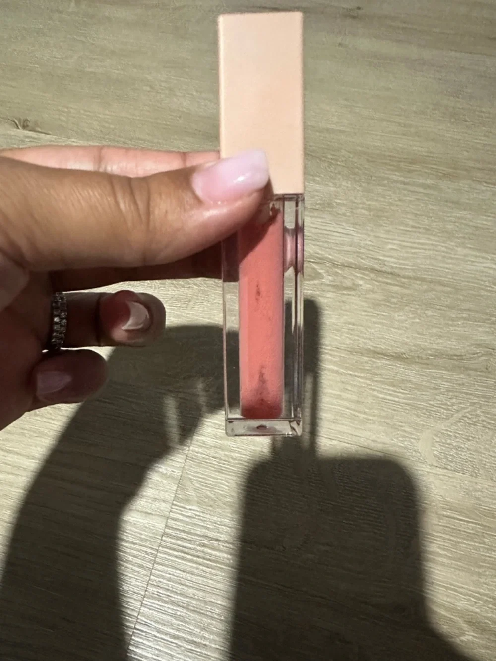 KKW Beauty lipgloss in the shade blush